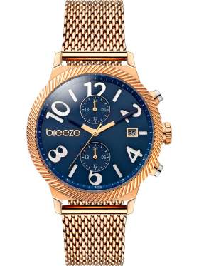 BREEZE Bellatrix Multifunction Rose Gold Stainless Steel Bracelet 210681.3