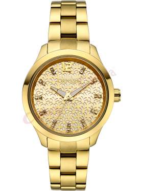 BREEZE Amorelle Crystals Gold Stainless Steel Bracelet