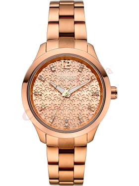 BREEZE Amorelle Crystals Rose Gold Stainless Steel Bracelet