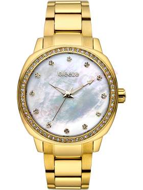 BREEZE Glamcy Crystals Gold Stainless Steel Bracelet