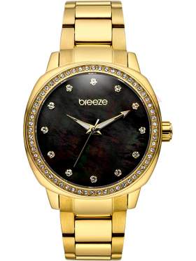 BREEZE Glamcy Crystals Gold Stainless Steel Bracelet