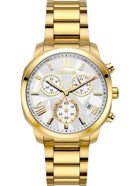 BREEZE Tresor Chronograph Gold Stainless Steel Bracelet