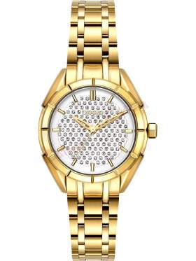 BREEZE Gemstonia Crystals Gold Stainless Steel Bracelet 212181.2