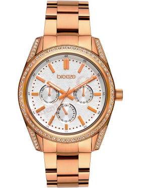 BREEZE Floris Crystals Rose Gold Stainless Steel Bracelet 212201.4