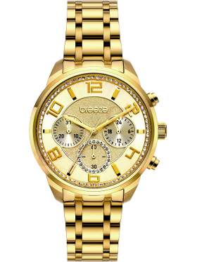 BREEZE Myrina Gold Stainless Steel Chronograph 212211.1