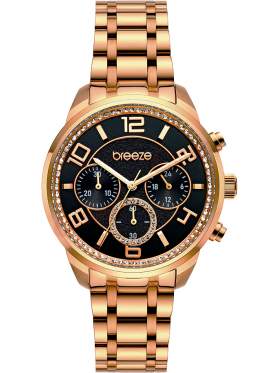 BREEZE Myrina Rose Gold Stainless Steel Chronograph 212211.6