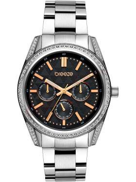 BREEZE Floris Crystals Silver Stainless Steel Bracelet 612201.2
