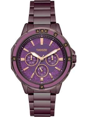 BREEZE Illumina Swarovski Purple Stainless Steel Bracelet Κωδικός μοντέλου: 812241.5