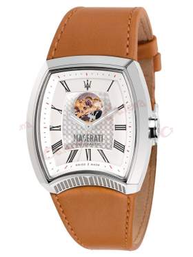 MASERATI Calandra Automatic Brown Leather Strap R8821105001