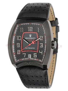 MASERATI Calandra Automatic Black Leather Strap R8821105002