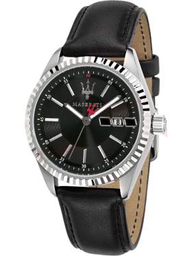 MASERATI Competizione Black Leather Strap R8851100001