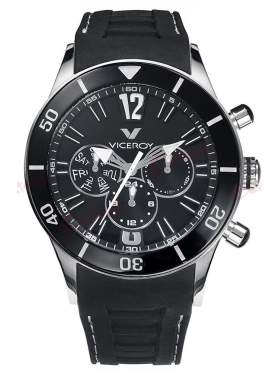 VICEROY Multifunction Black Rubber Strap 42110-55