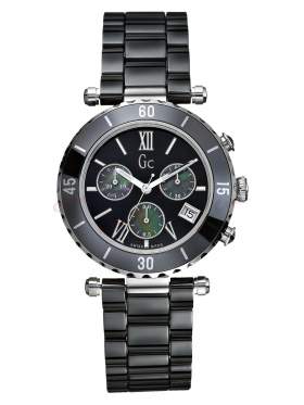 GUESS Collection Black Stainless Steel Chronograph I43001M2