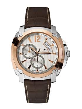 GUESS Collection Chronograph Brown Leather Strap X78005G1S