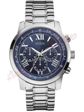 GUESS W0379G3 Ανδρικό Ρολόι Quartz Χρονογράφος Ακριβείας