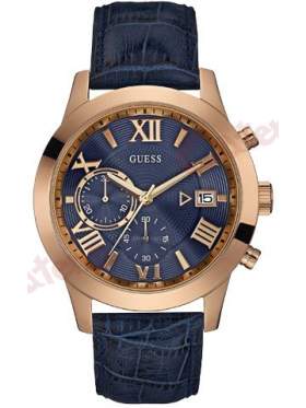 GUESS W0669G2 Ανδρικό Ρολόι Quartz Χρονογράφος Ακριβείας 