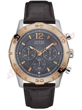 GUESS W0864G1 Ανδρικό Ρολόι Quartz Χρονογράφος Ακριβείας