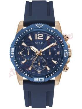 GUESS COMMANDER GW0211G4 Ανδρικό Ρολόι Quartz Χρονογράφος Ακριβείας