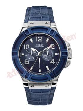 ΑΝΔΡΙΚΟ ΡΟΛΟΙ GUESS ΔΕΡΜΑΤΙΝΟ ΛΟΥΡΑΚΙ  W0040G5