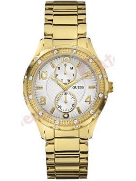  Ρολόι GUESS Multifunction Crystal Gold Stainless Steel Bracelet   W0442L2 