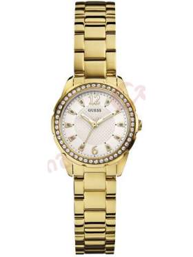  Ρολόι GUESS Crystal Gold Stainless Steel Bracelet   W0445L2 