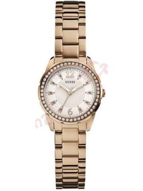  Ρολόι GUESS Crystal Rose Gold Stainless Steel Bracelet   W0445L3 