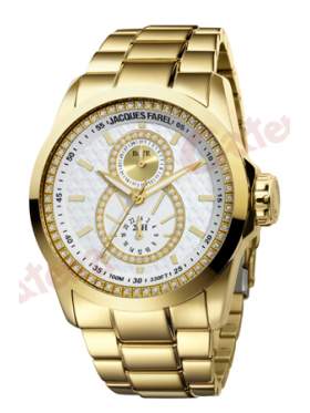 JACQUES FAREL Multifunction Gold Stainless Steel Bracelet