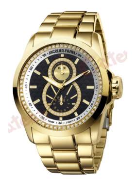 JACQUES FAREL Multifunction Gold Stainless Steel Bracelet