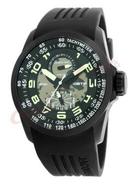 JACQUES FAREL Multifunction Black Rubber Strap