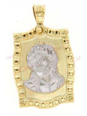 Χρυσό φυλακτό μετο πρόσωπο του χριστού διπλής όψεως με το Ιησούς Χριστός Νικά - Ic Xc Nika στην πίσω πλευρά