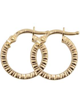 Σκουλαρίκια χρυσά σε 14 καράτια σε σχέδιο κρίκος χωρίς πέτρες